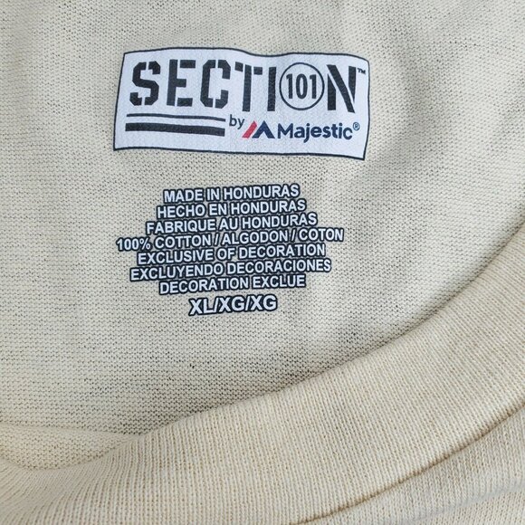 Section 101 By Majestic Buffaloes CU %100 Cotton T Shirt Established 1876 - Picture 6 of 6